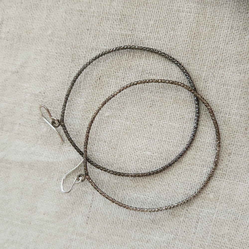 Large hoop earrings